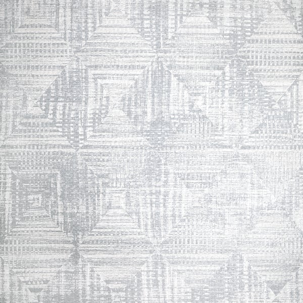 Galerie Wallcoverings Pepper Geometric Diamond Galerie Wallcoverings Silver Grey - GH65349-23