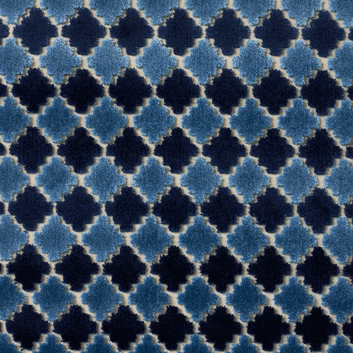 SCHUMACHER CUT & PATTERNED VELVETS MARRAKESH VELVET VELVETS,CUT VELVET VELVETS,CUT VELVET INDIGO - 65645