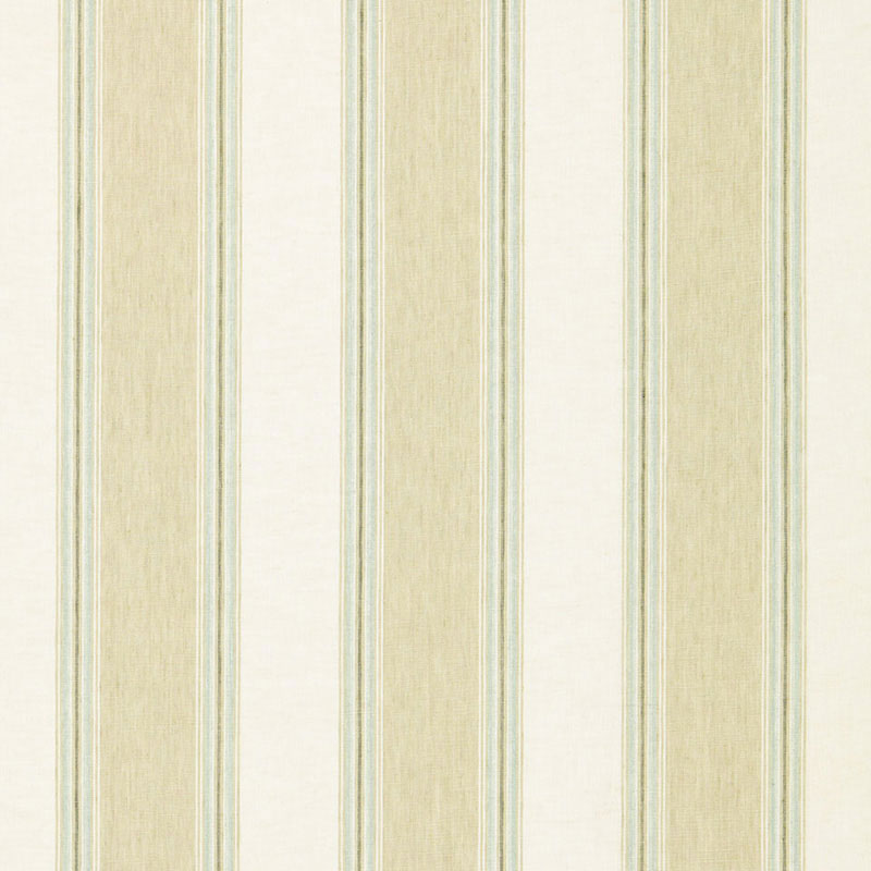 SCHUMACHER SEA ISLAND STRIPE SAVANNAH LINEN STRIPE PATTERN WOVENS PATTERN WOVENS SESAME - 66080