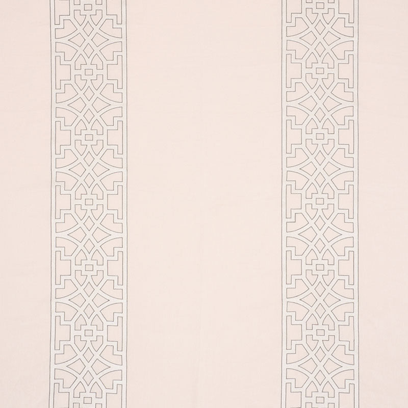 SCHUMACHER SHEERS & CASEMENTS DON'T FRET EMBROIDERIES EMBROIDERIES BLUSH CONCH - 66183