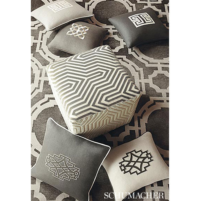 SCHUMACHER MARY MCDONALD VANDERBILT VELVET PRINTS PRINTS GREIGE - 66191