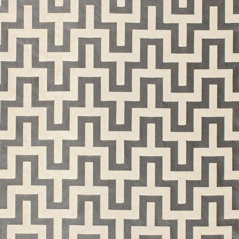 SCHUMACHER COURTRAI MAUBRAY WEAVE PATTERN WOVENS PATTERN WOVENS GRAPHITE - 66552