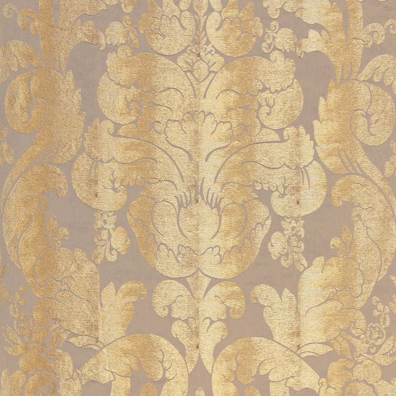 SCHUMACHER PALAZZO ZELDA DAMASK PATTERN WOVENS PATTERN WOVENS GILT - 66841