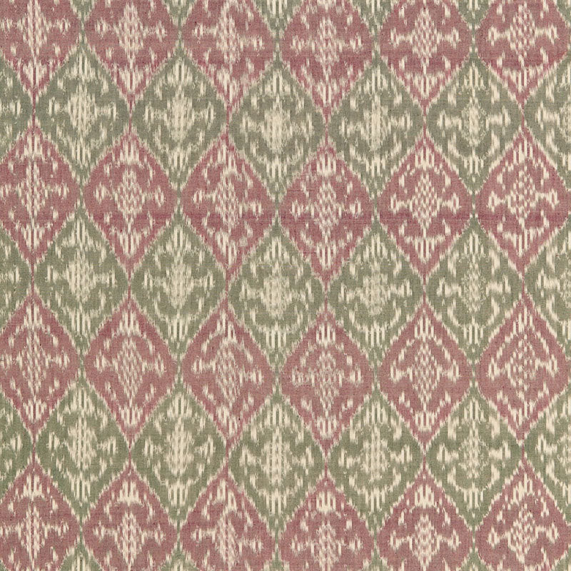 SCHUMACHER CHROMA VARANASI COTTON IKAT PRINTS PRINTS MULBERRY - 66950