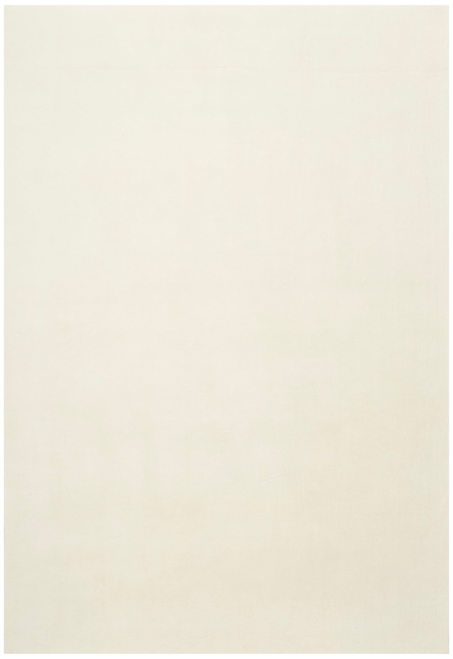Creamy off-white rectangular rug with a subtle woven texture.