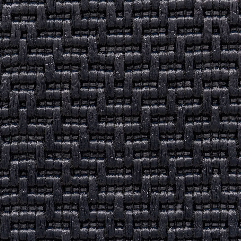 SCHUMACHER LUXE LODGE RAFFIA HERRINGBONE TEXTURES TEXTURES RAVEN - 67123