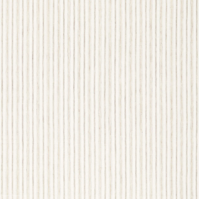 Cream wallpaper with subtle beige vertical stripes and textured finish.