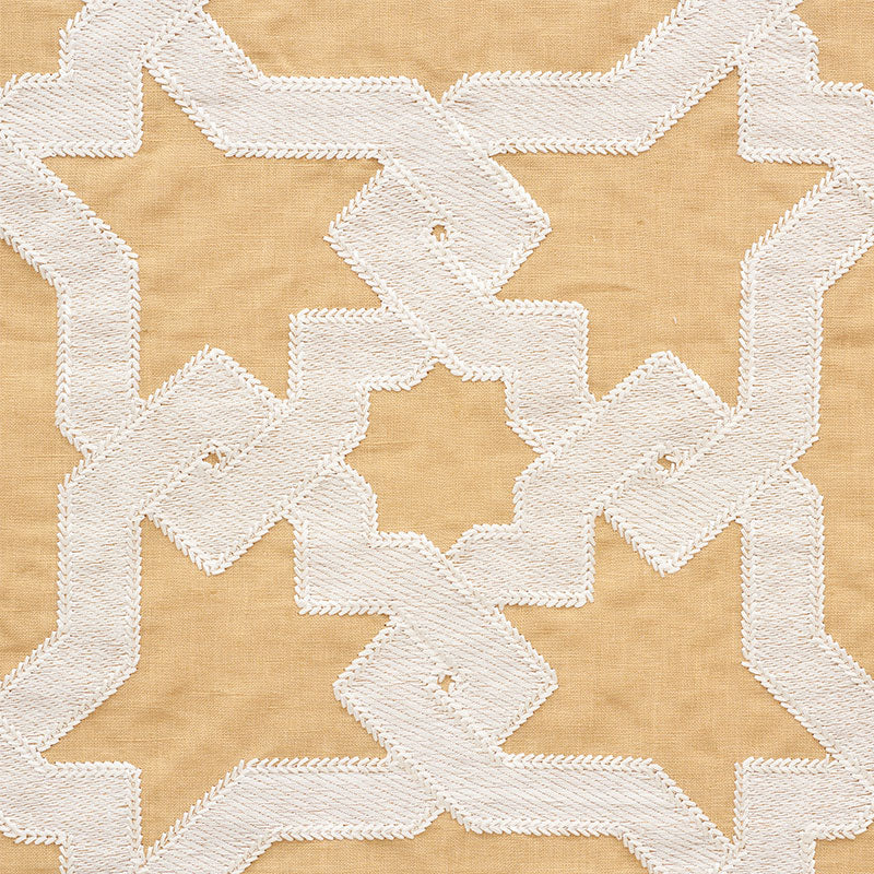 SCHUMACHER AU NATUREL CORDOBA EMBROIDERY EMBROIDERIES EMBROIDERIES OCHRE - 67575
