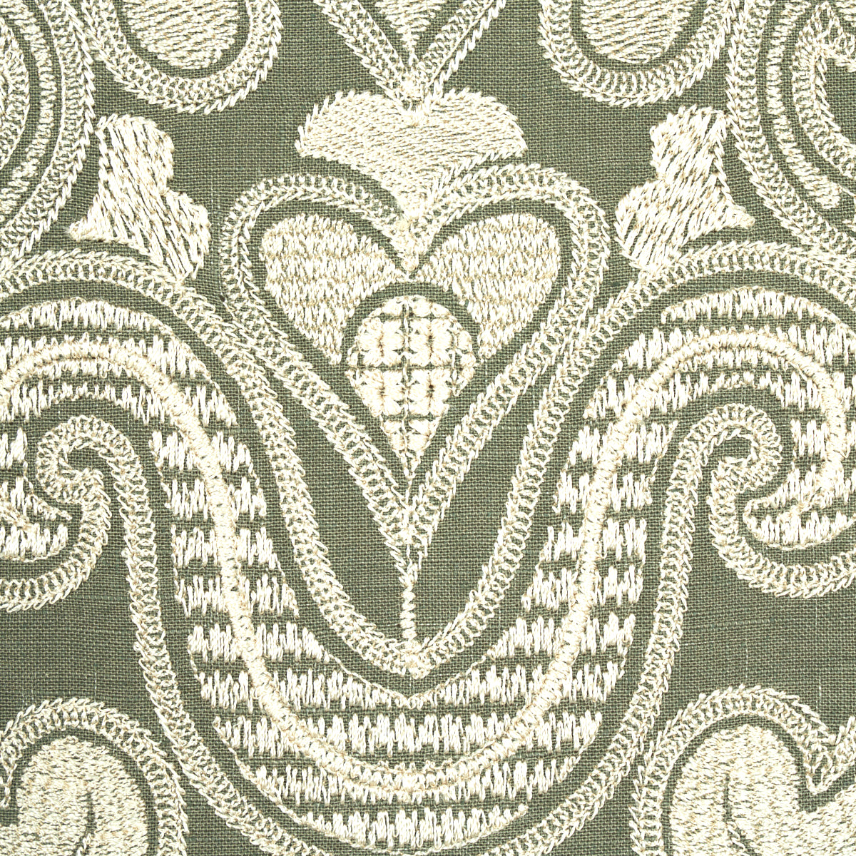 SCHUMACHER AU NATUREL ANGKOR EMBROIDERY EMBROIDERIES EMBROIDERIES PEAT - 67580
