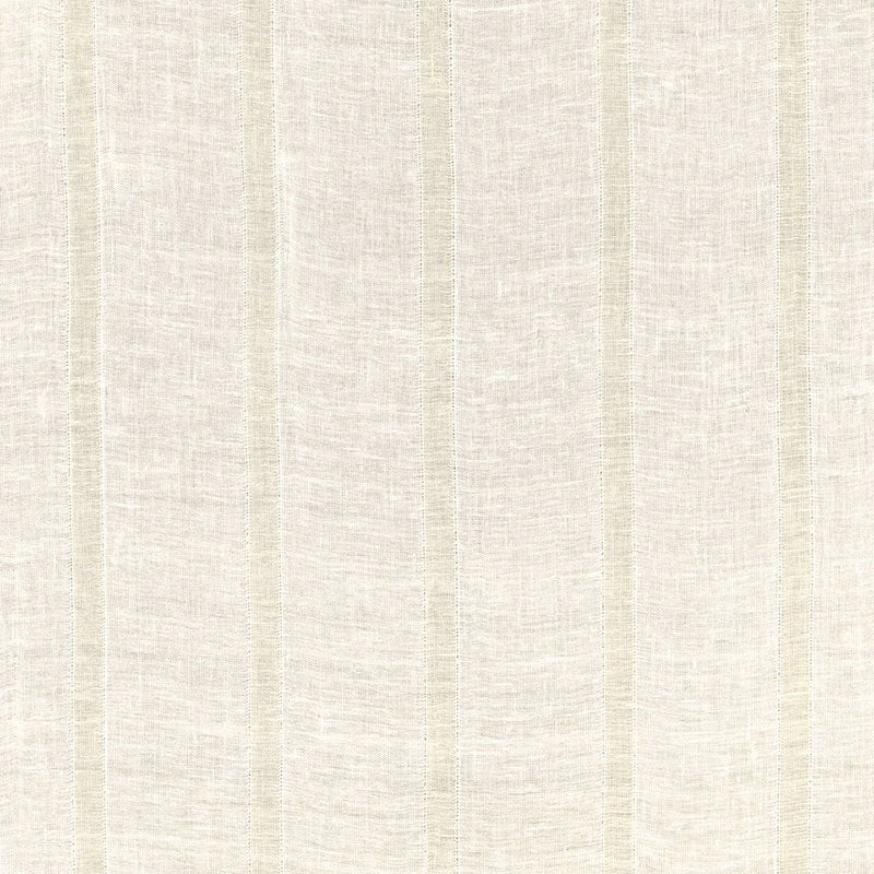 SCHUMACHER ESSENTIALS: SHEERS & CASEMENTS ELBA LINEN STRIPE SHEER SHEERS & CASEMENTS SHEERS & CASEMENTS IVORY / OAT - 67610