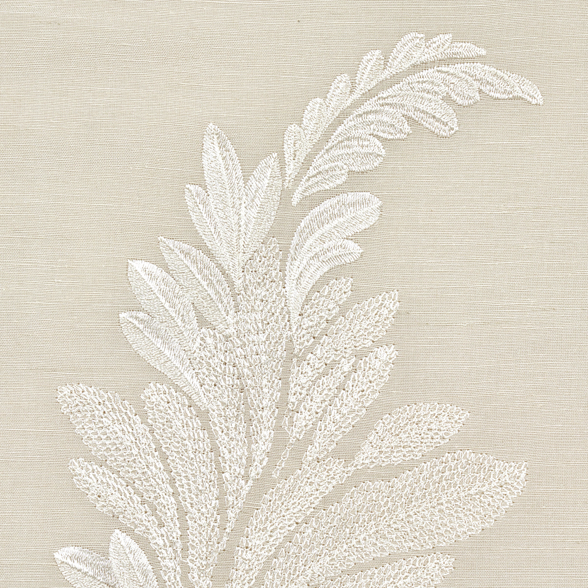 SCHUMACHER COUTURE CONTESSA EMBROIDERED SHEER PRINTS PRINTS PEARL - 67711