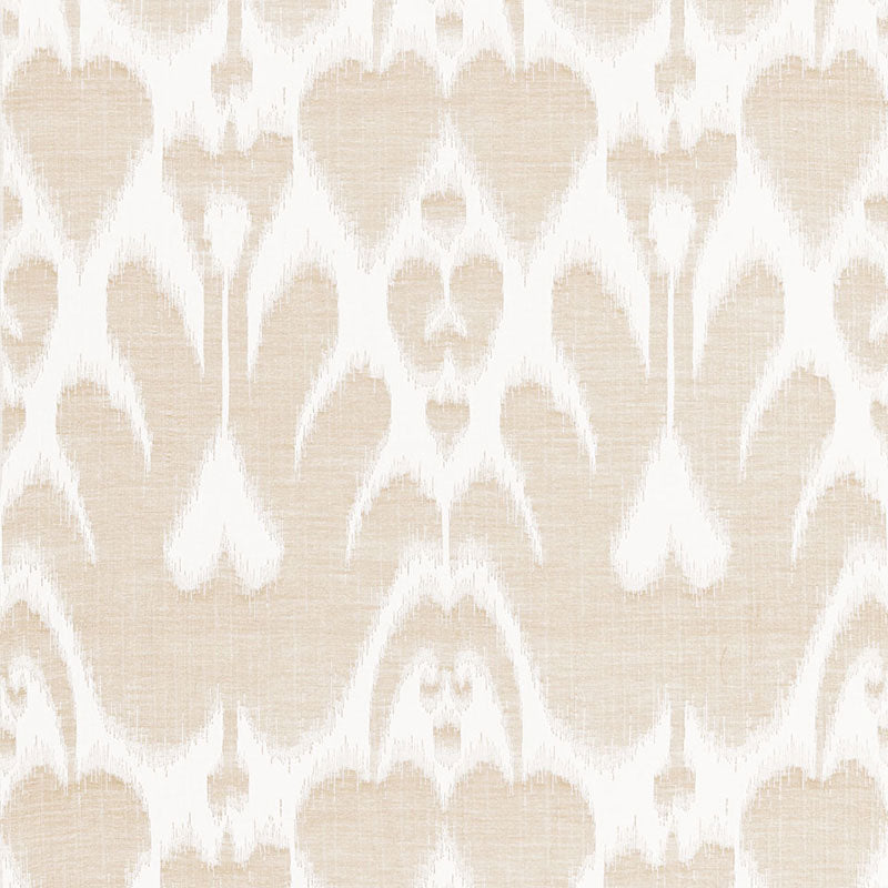 SCHUMACHER FABRIC IKAT COLLECTION LELA COTTON IKAT SAND - 68582