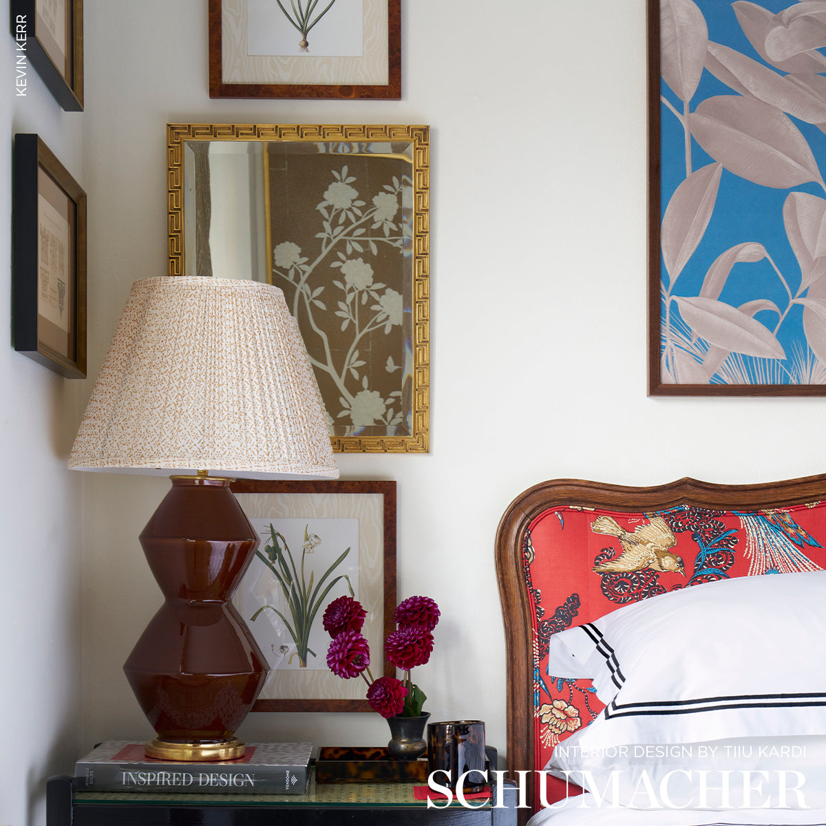 SCHUMACHER CHROMA FAUX BOIS MOIR?? WEAVE MOIR?? MOIR?? BRONZE - 68830