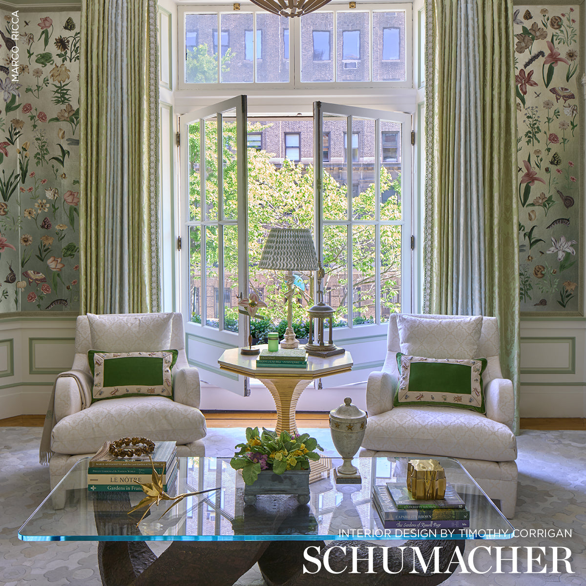 SCHUMACHER TIMOTHY CORRIGAN CHATEAU SILK DAMASK PATTERN WOVENS PATTERN WOVENS CIEL - 68880