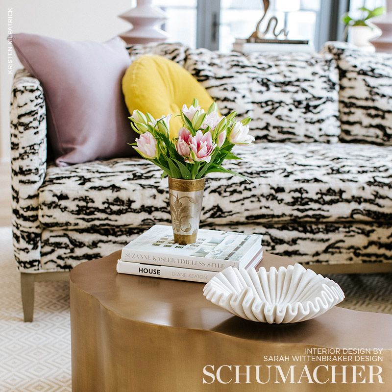 SCHUMACHER FABRIC 125TH ANNIVERSARY SERENGETI TIGRE BLANC - 68901