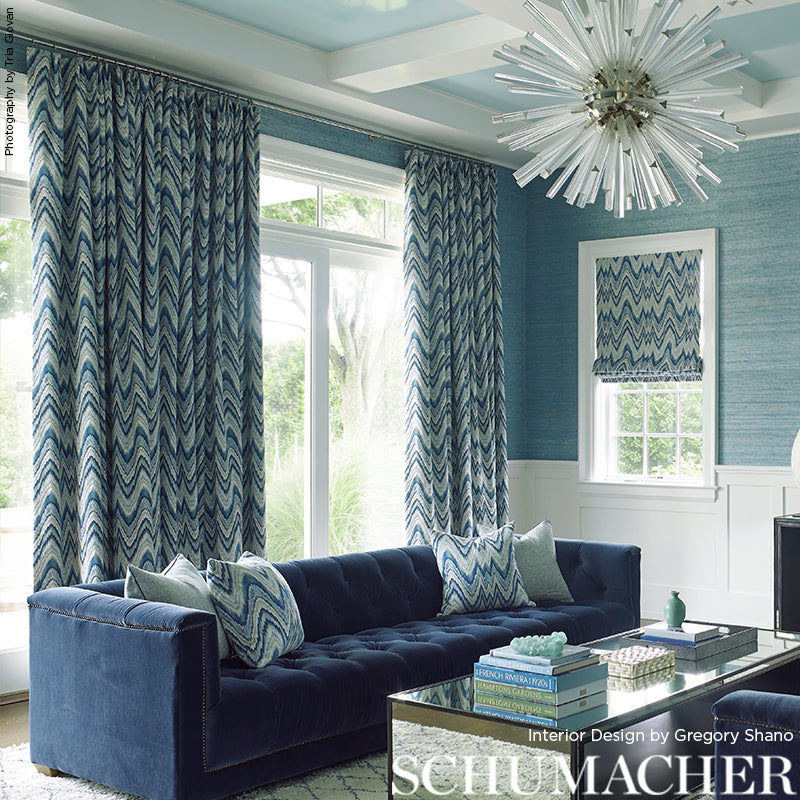 SCHUMACHER 125TH ANNIVERSARY VALKYRIE FLAME STITCH PATTERN WOVENS PATTERN WOVENS DELFT - 68940