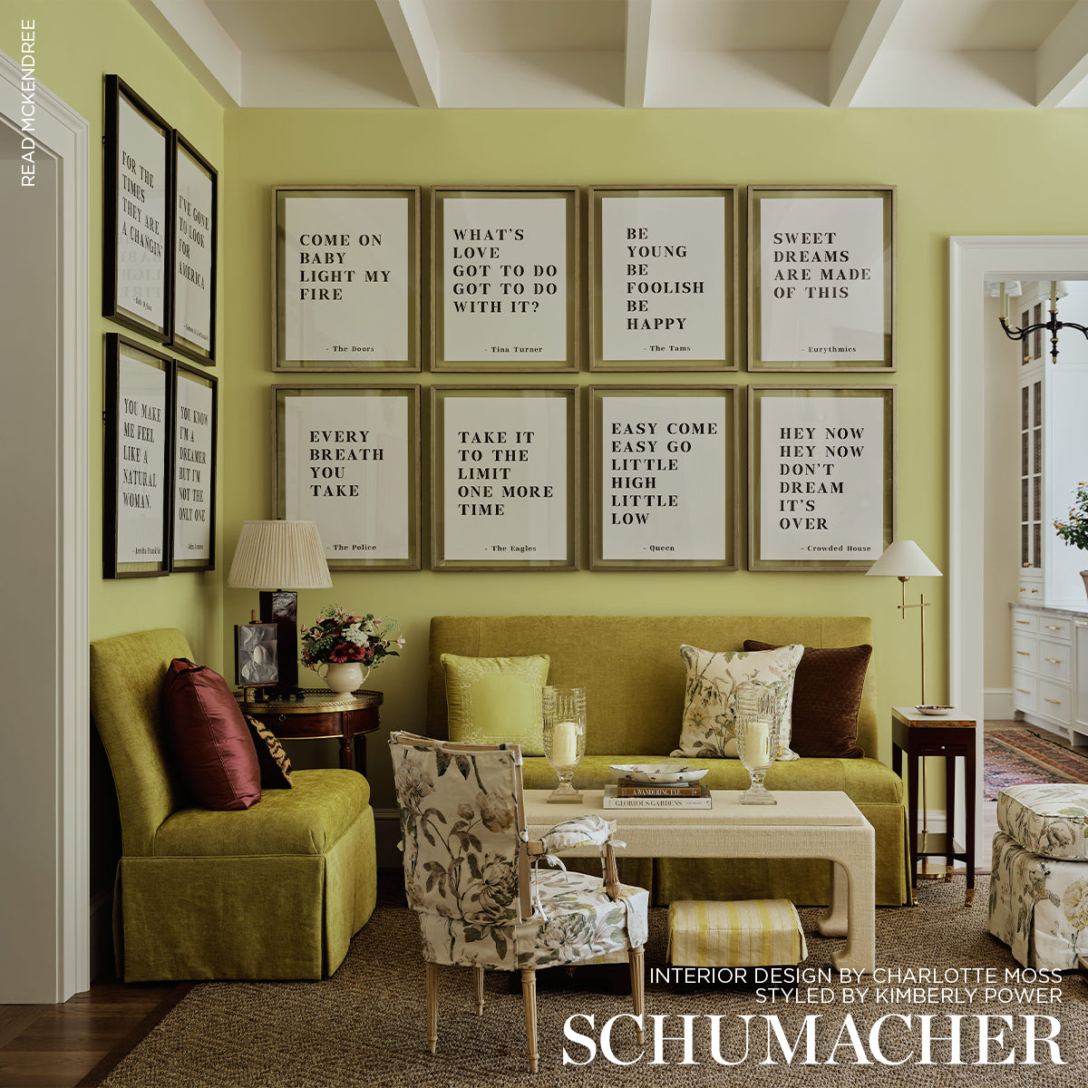 SCHUMACHER PERFECT BASICS: CHENILLE AUDEN CHENILLE CHENILLE,TEXTURES CHENILLE,TEXTURES CHARTREUSE - 69065