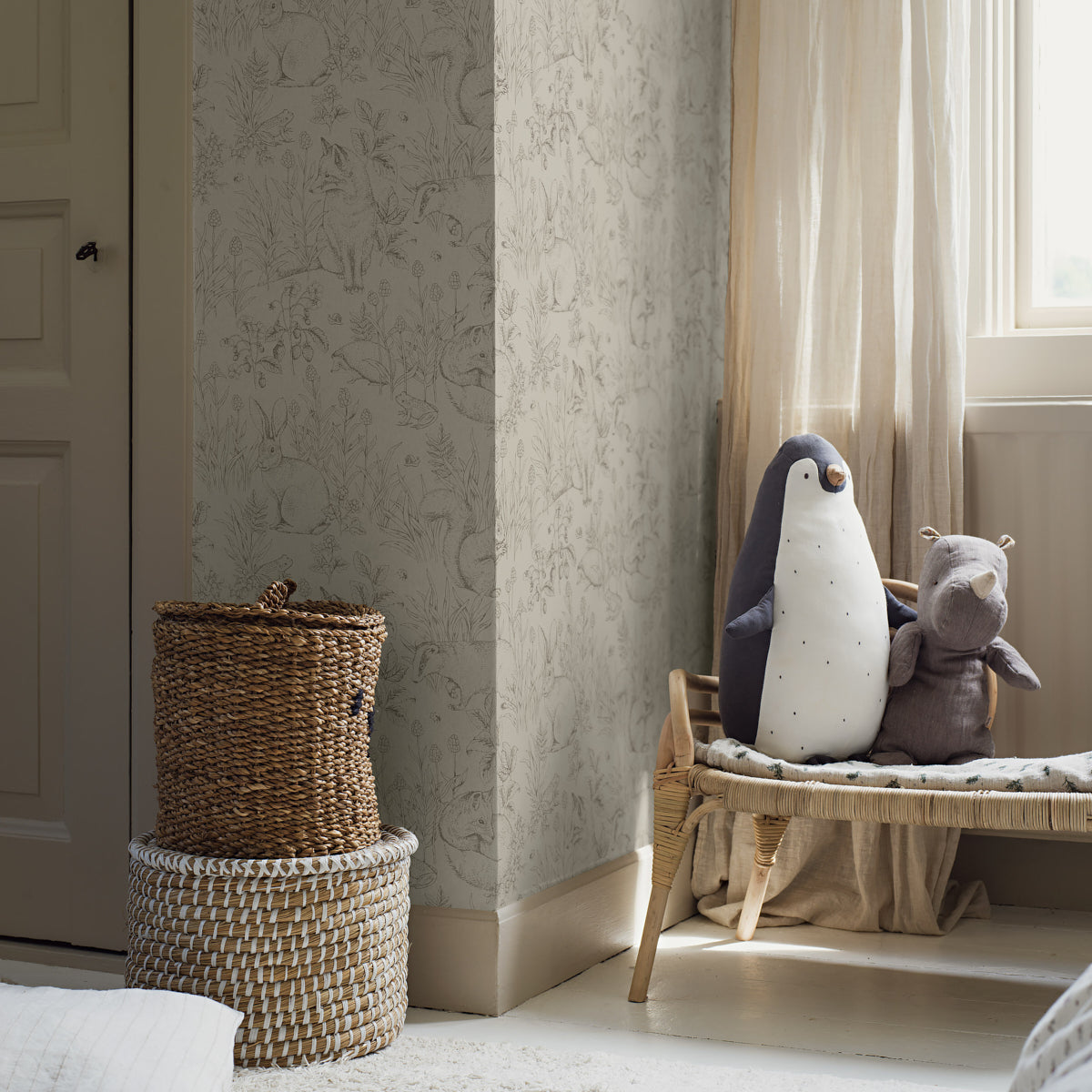 SCHUMACHER Borastapeter FOREST FRIENDS STONE - 6922