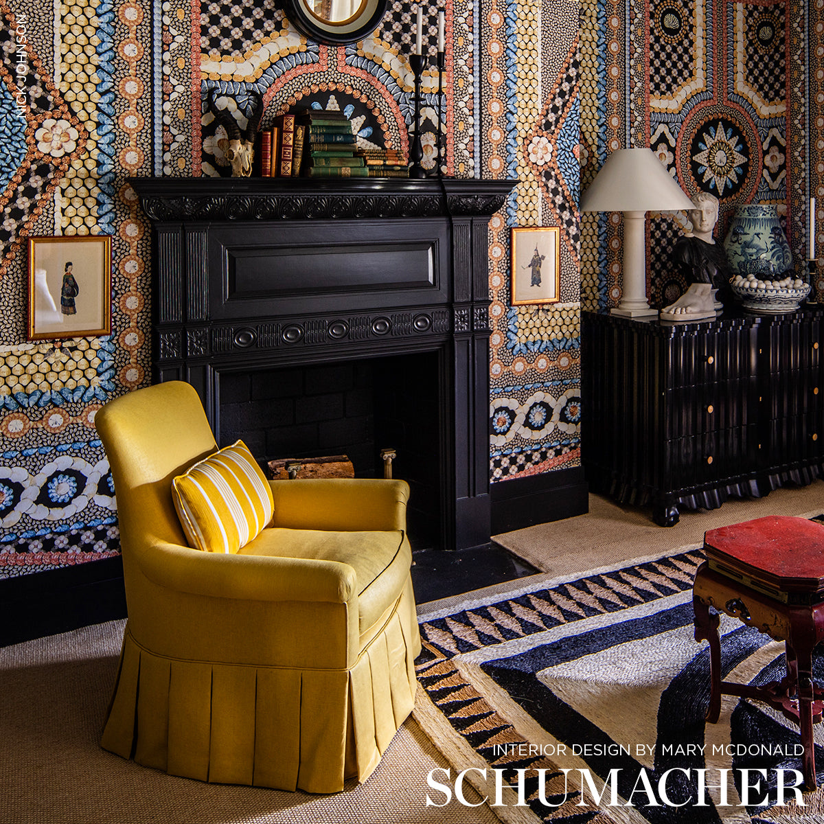 SCHUMACHER PERFECT BASICS: LINEN LANGE GLAZED LINEN PLAINS PLAINS YELLOW - 69367