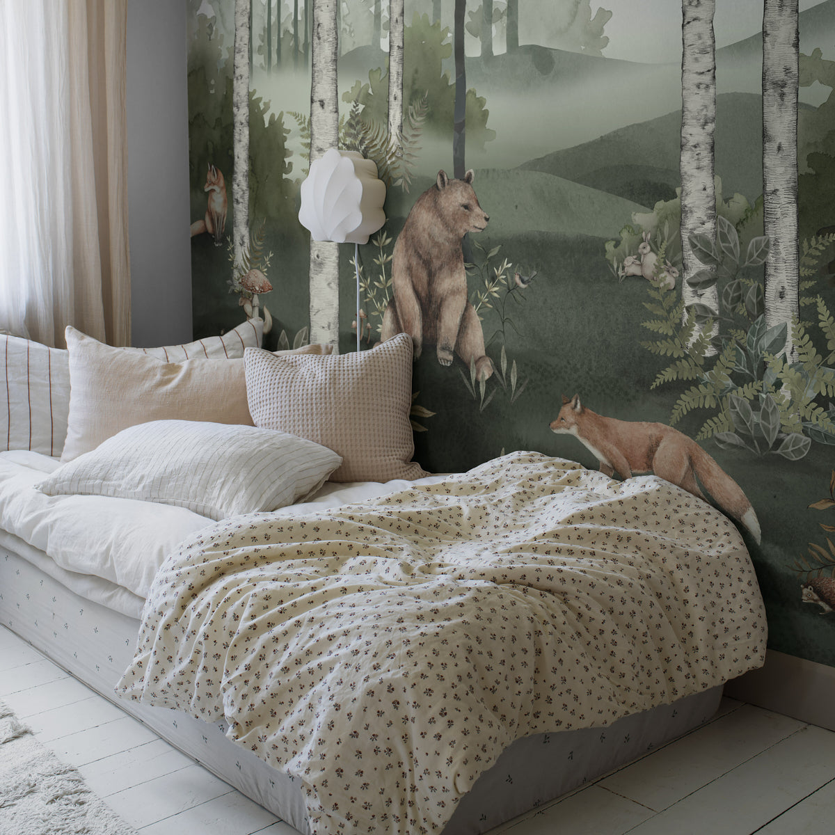 SCHUMACHER Borastapeter WILD FOREST MURAL SPRUCE - 6943