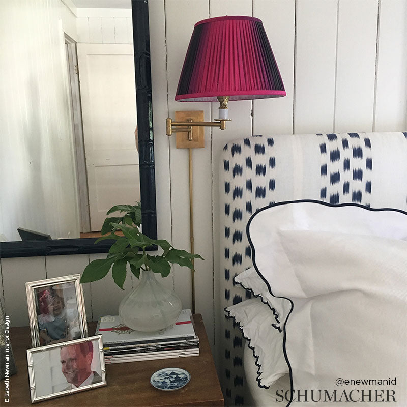 SCHUMACHER CARAVANNE IZMIR IKAT STRIPE PATTERN WOVENS PATTERN WOVENS SKY - 69472