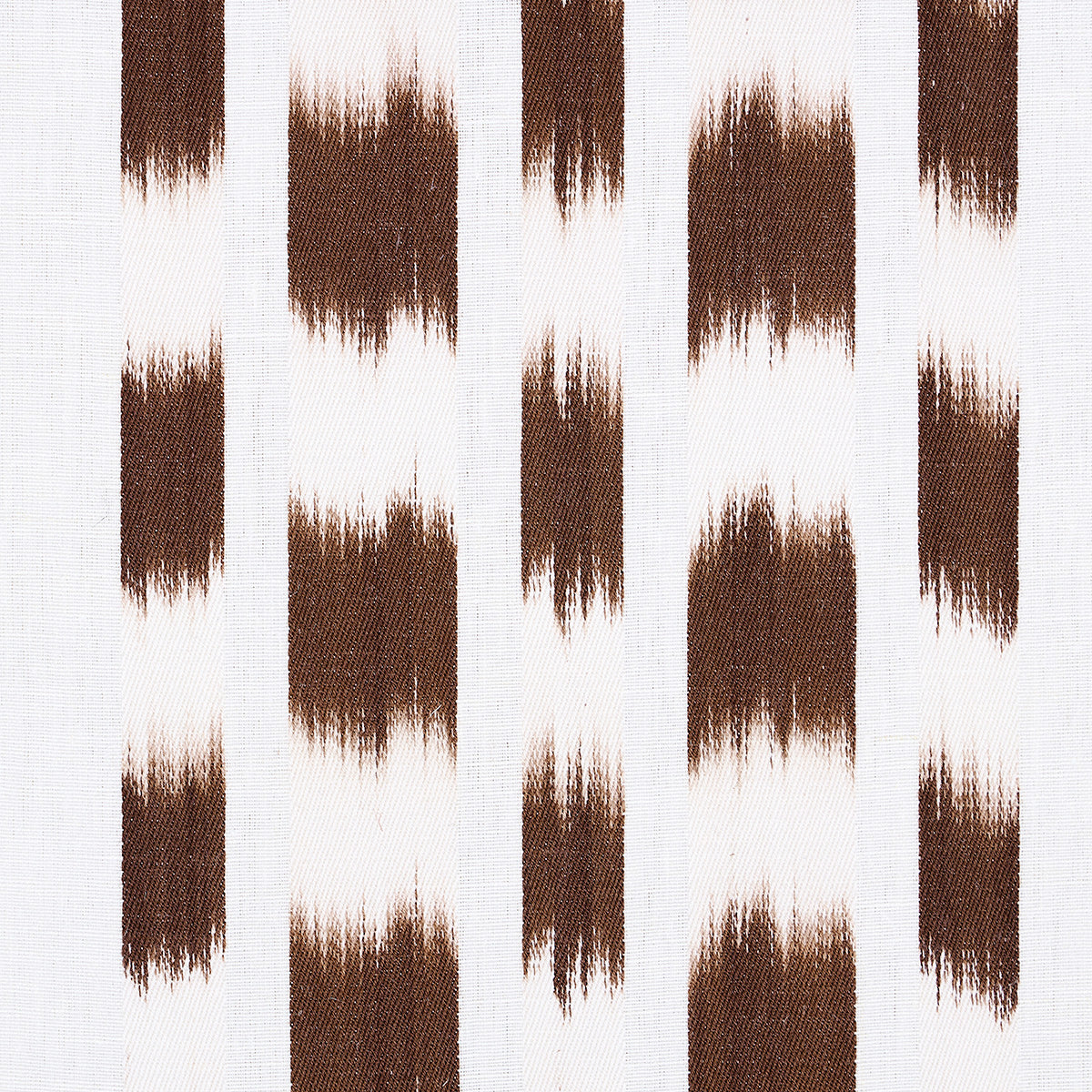 SCHUMACHER BOHEMIA IZMIR IKAT STRIPE PATTERN WOVENS PATTERN WOVENS COCOA - 69475