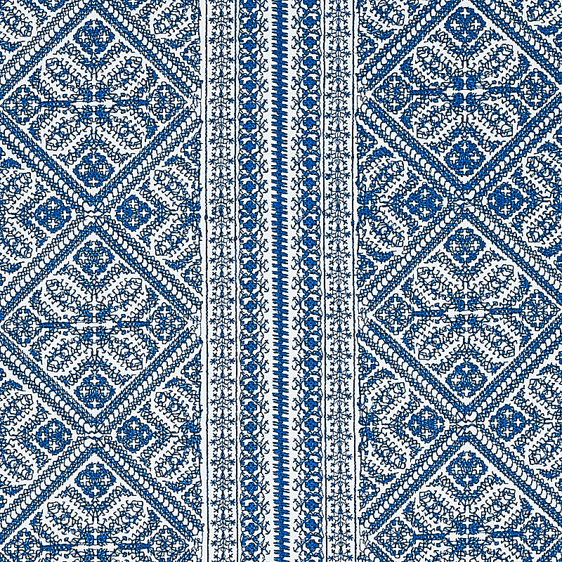 SCHUMACHER RHAPSODY IN BLUE TOLEDO EMBROIDERY EMBROIDERIES EMBROIDERIES NAVY - 69734