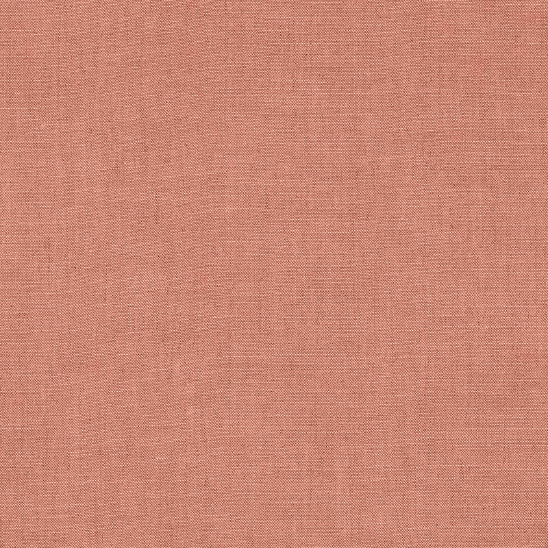 Rust-orange, linen-like woven fabric with a subtle texture for upholstery or apparel.