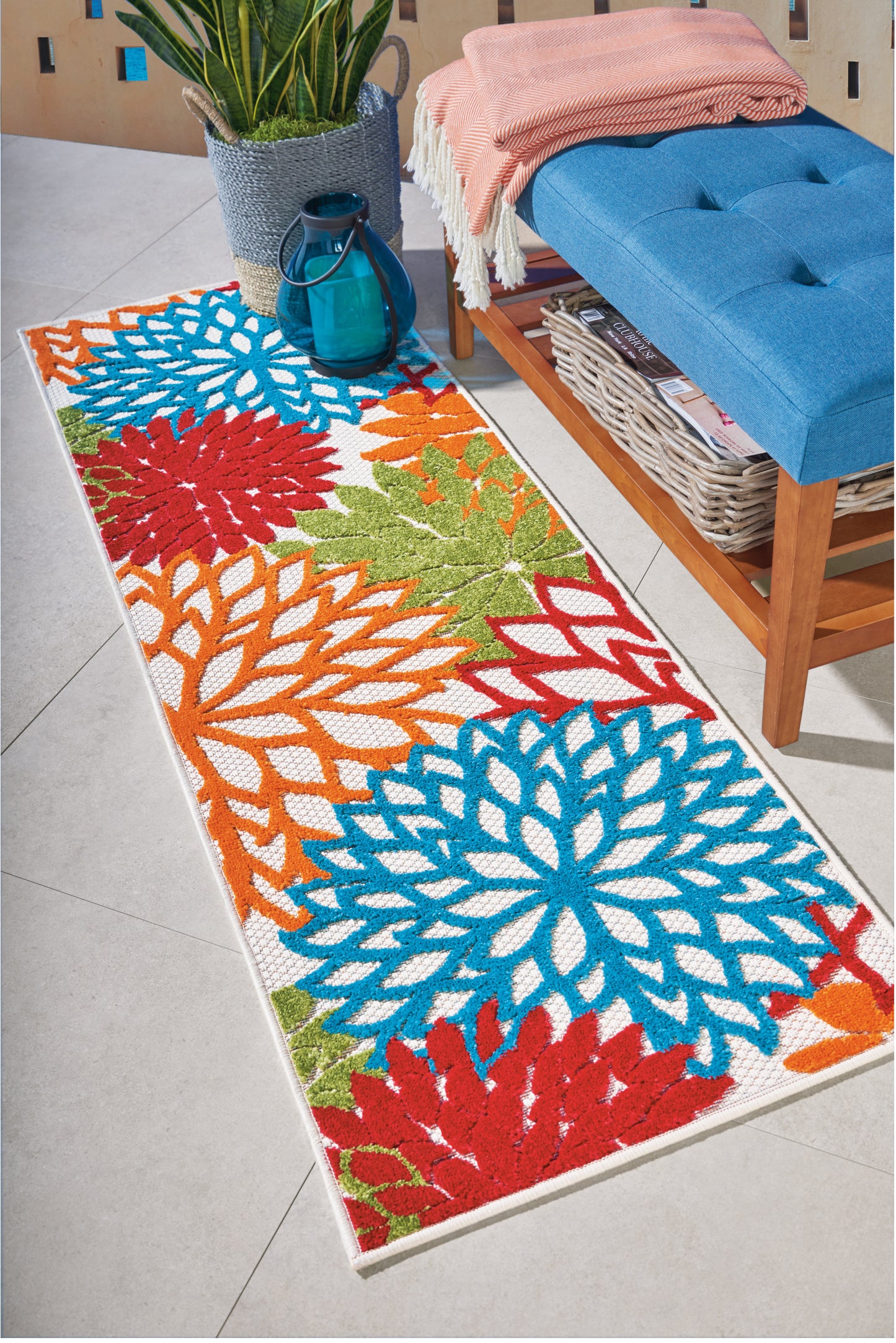 Nourison Rugs Nourison Home Tropical 6' Runner - 099446421852