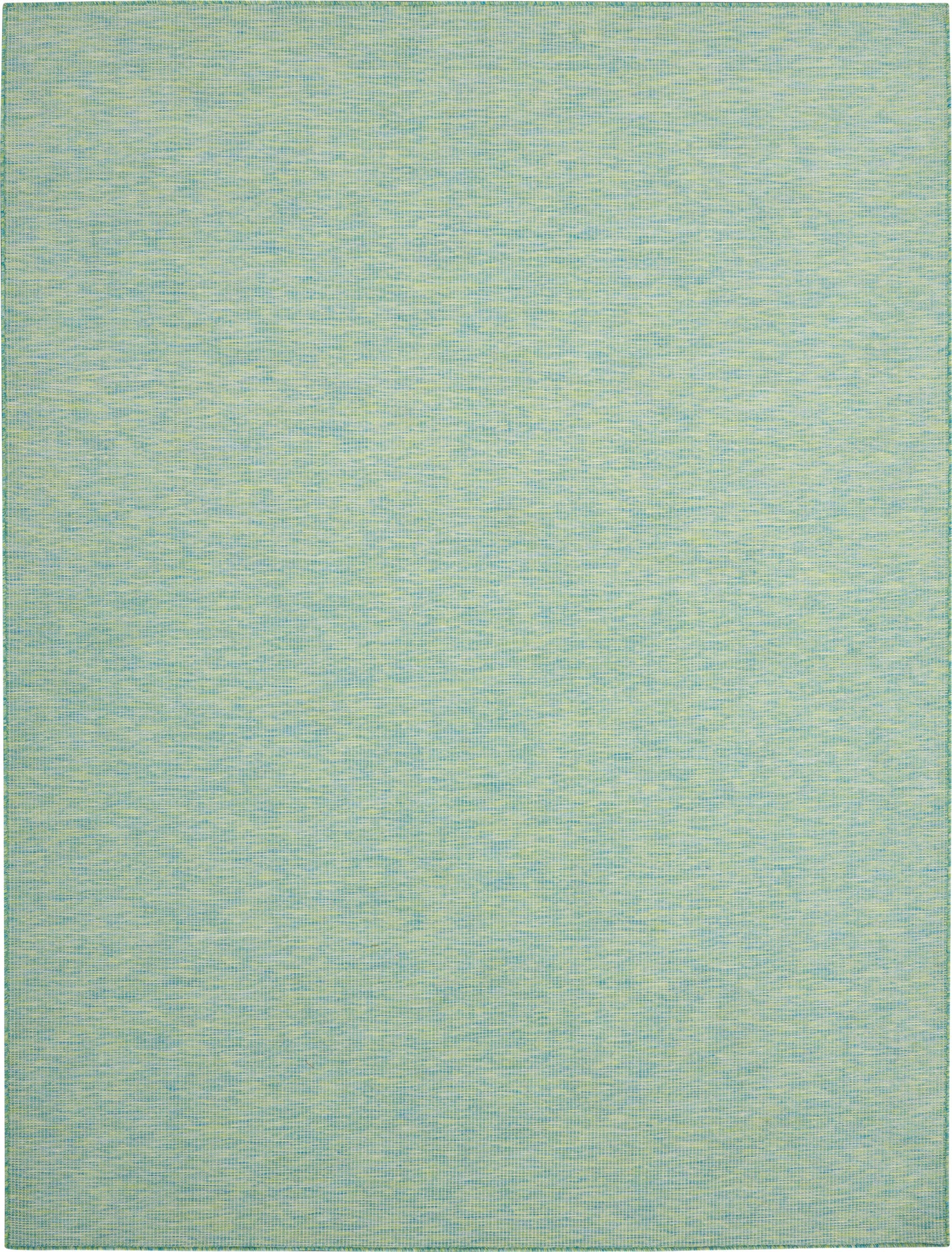 Rectangular mint-teal woven rug with subtle variegated texture; versatile home decor accent.