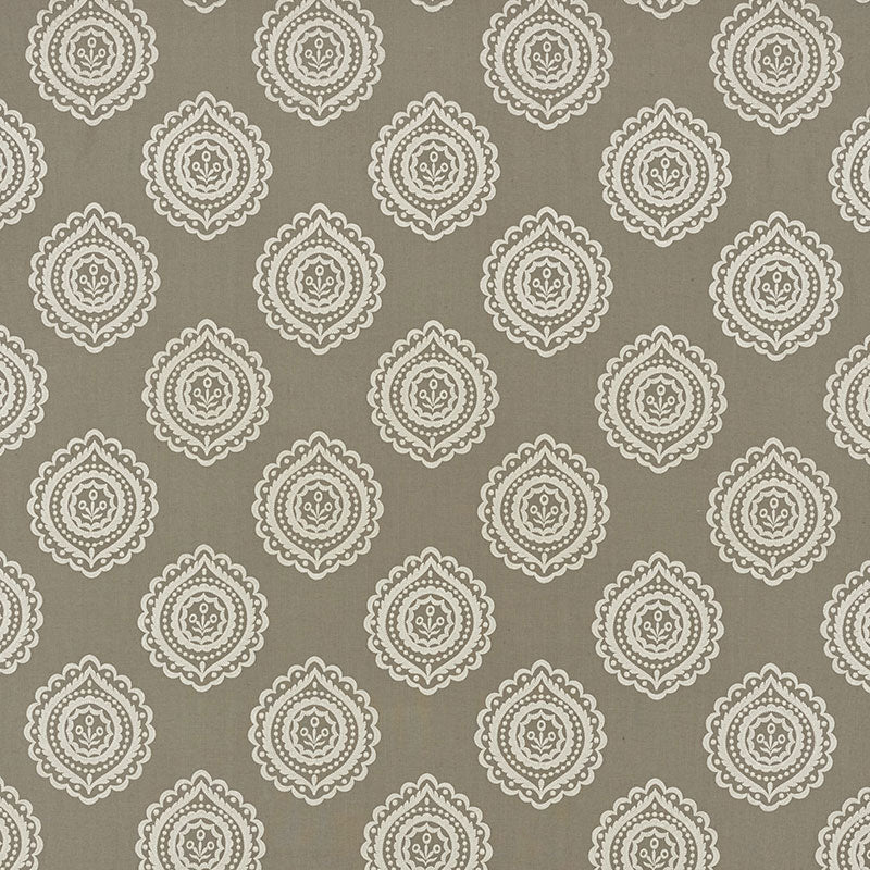 SCHUMACHER CONTEMPORARY EMBROIDERIES OLANA LINEN EMBROIDERY EMBROIDERIES EMBROIDERIES STONE - 70202