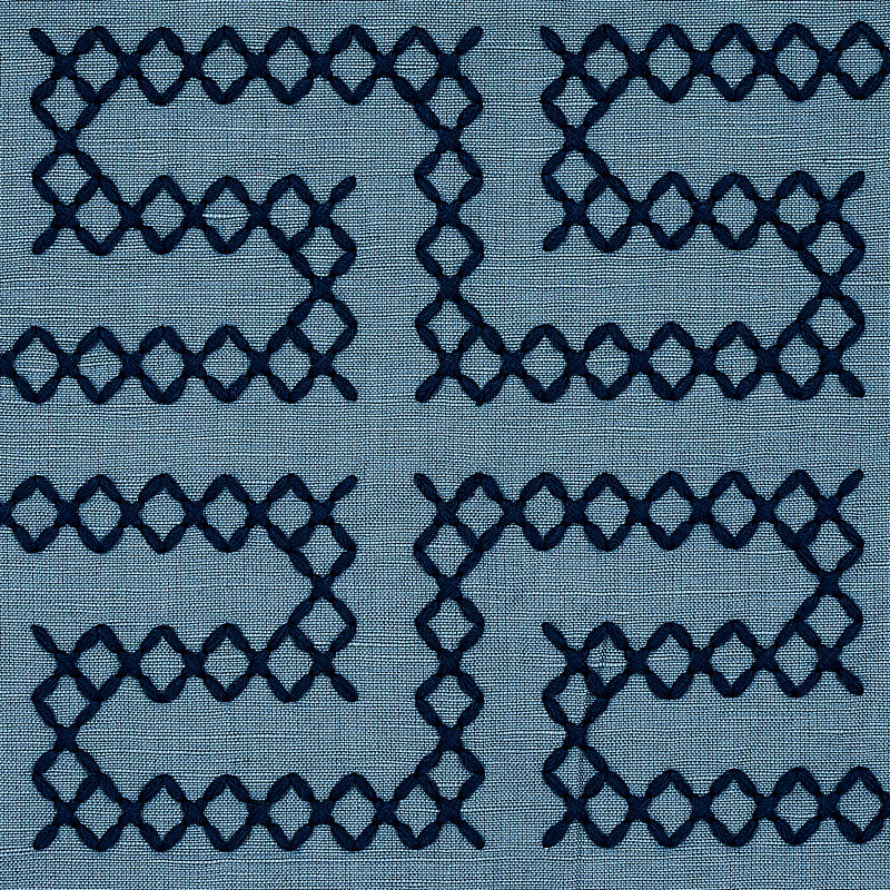 SCHUMACHER CONTEMPORARY EMBROIDERIES A MAZE EMBROIDERY EMBROIDERIES EMBROIDERIES CADET - 70235