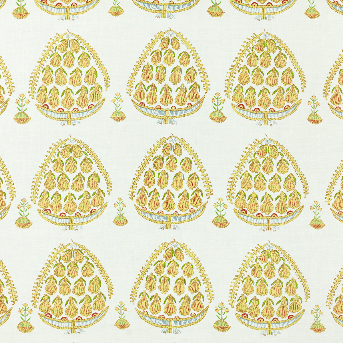 SCHUMACHER RAOUL TEXTILES FIG PRINTS PRINTS MAIZE - 702B78