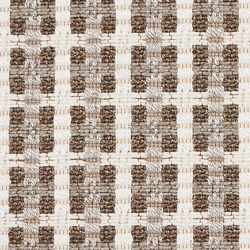 SCHUMACHER ESSENTIALS: SMALL SCALE UPHOLSTERY FABRICS CROSSTOWN PATTERN WOVENS PATTERN WOVENS PEBBLE - 70391