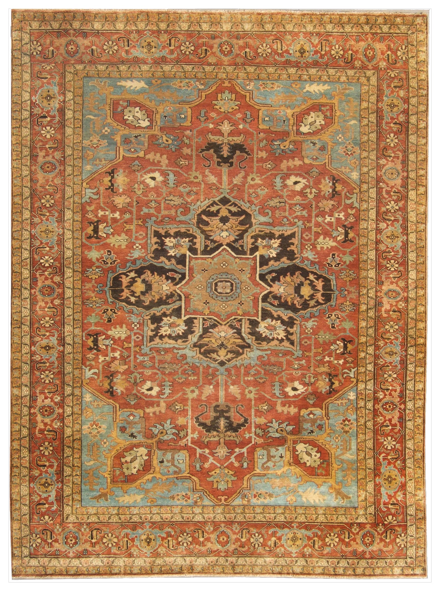EXQUISITE RUGS Hand-Knotted Rectangle - 7046-10'X14'