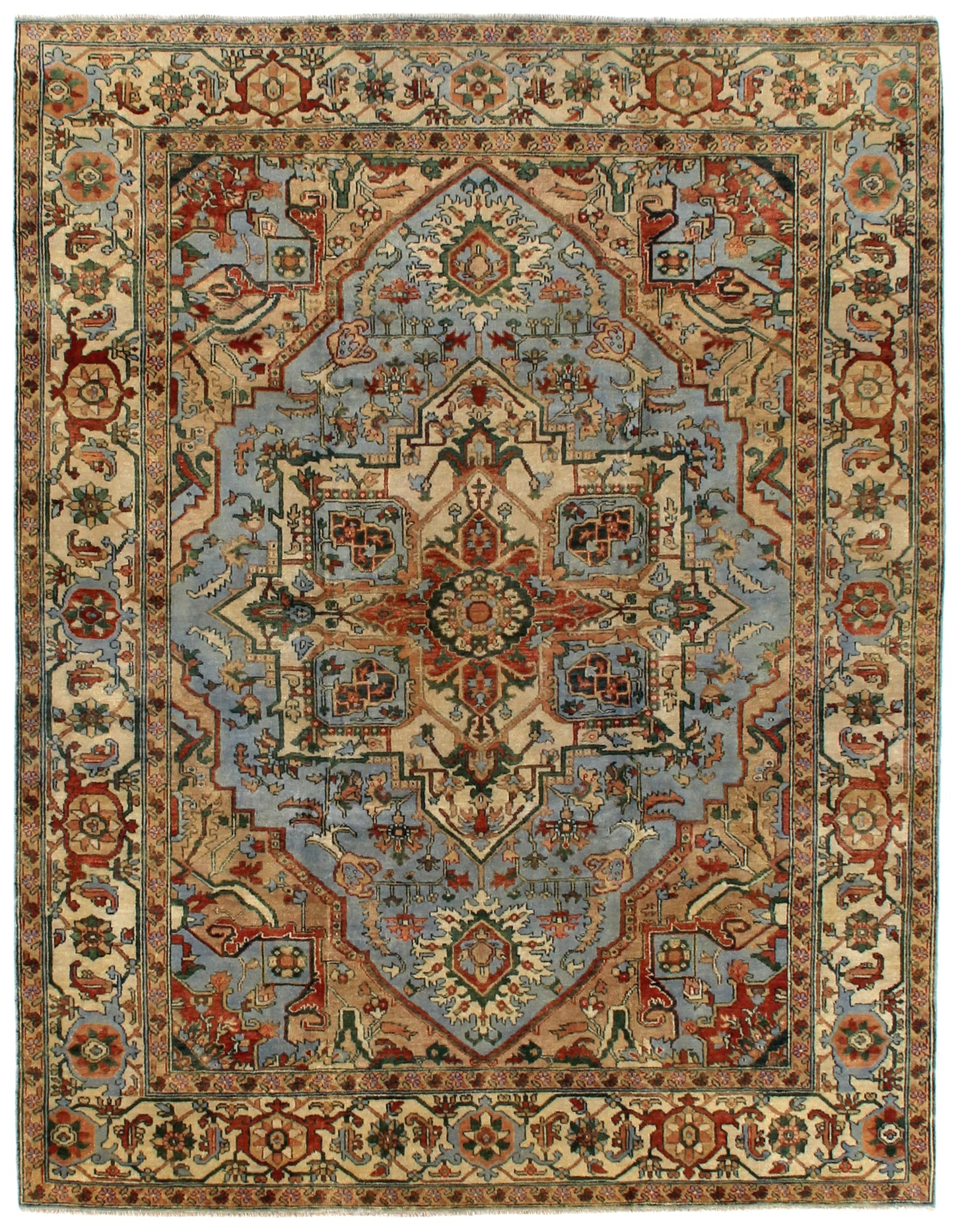 EXQUISITE RUGS Hand-Knotted Rectangle - 7051-9'X12'