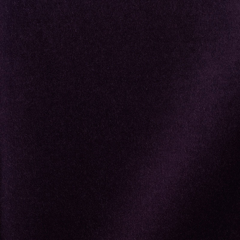 SCHUMACHER FABRIC PERFECT BASICS: VELVET ROCKY PERFORMANCE VELVET AUBERGINE - 70825