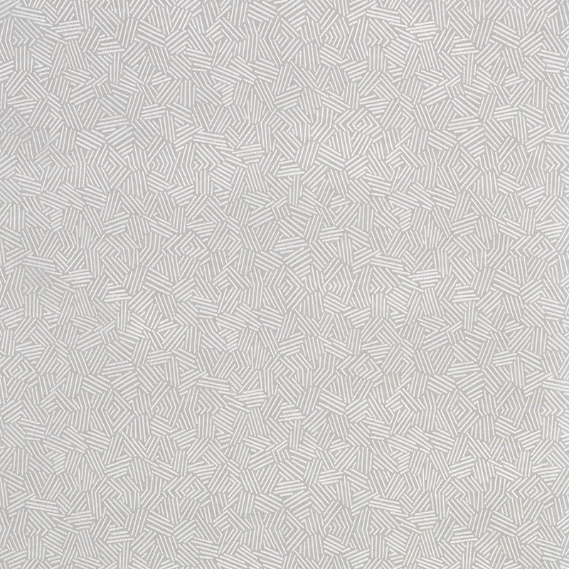Light gray fabric with a subtle white geometric line pattern; versatile upholstery textile.
