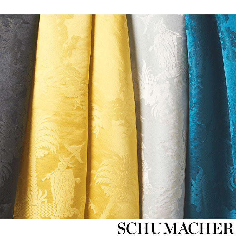 SCHUMACHER FABRIC SCHUMACHER FABRIC CLASSICS CHINOISERIE ROYALE PLATINUM - 71831