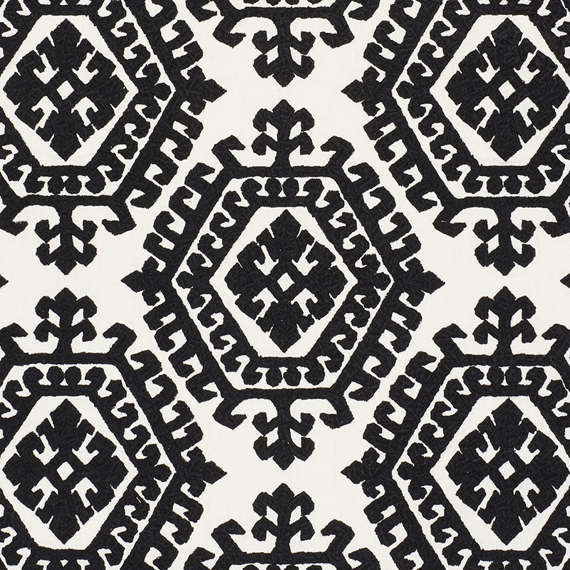 SCHUMACHER CARAVANNE OMAR EMBROIDERY TEXTURES TEXTURES BLACK - 71942