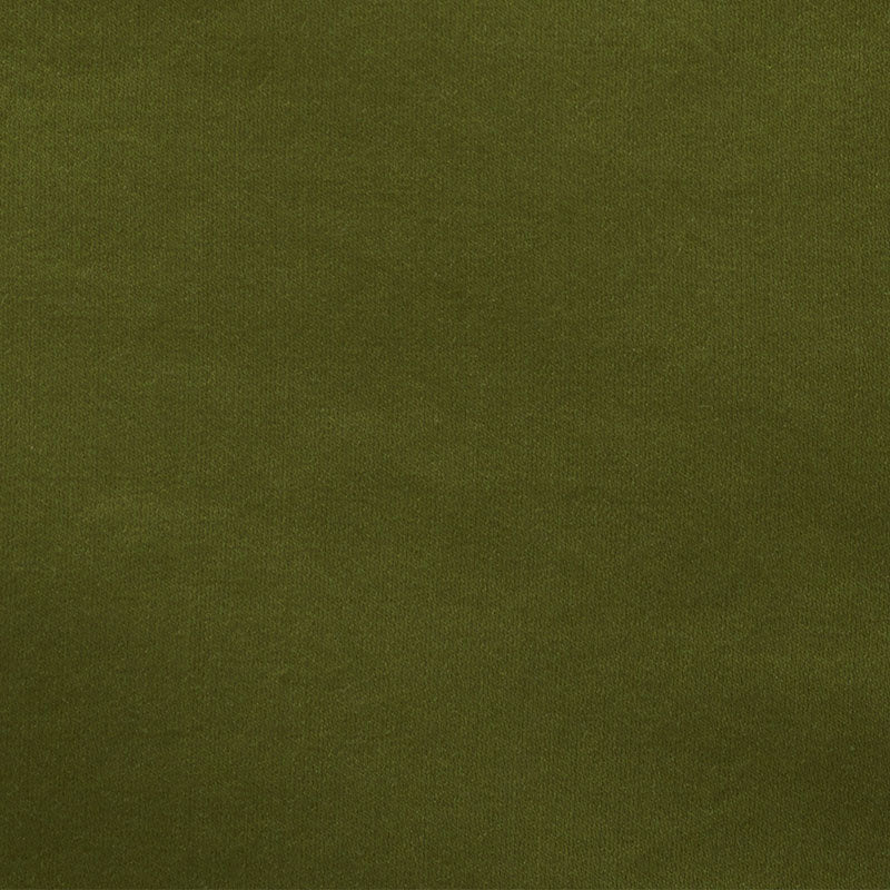 Olive green satin fabric with a smooth finish, suitable for upholstery or apparel.