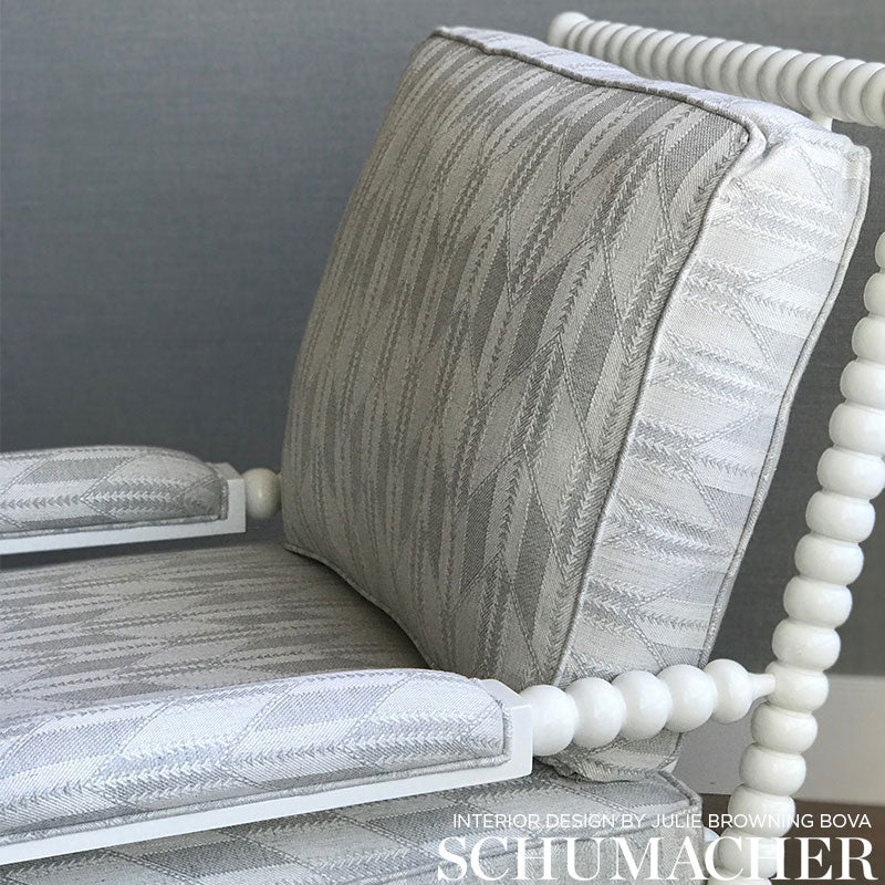 SCHUMACHER ESSENTIALS: MID-SCALE UPHOLSTERY FABRICS FITZGERALD PATTERN WOVENS PATTERN WOVENS LIMESTONE - 72130