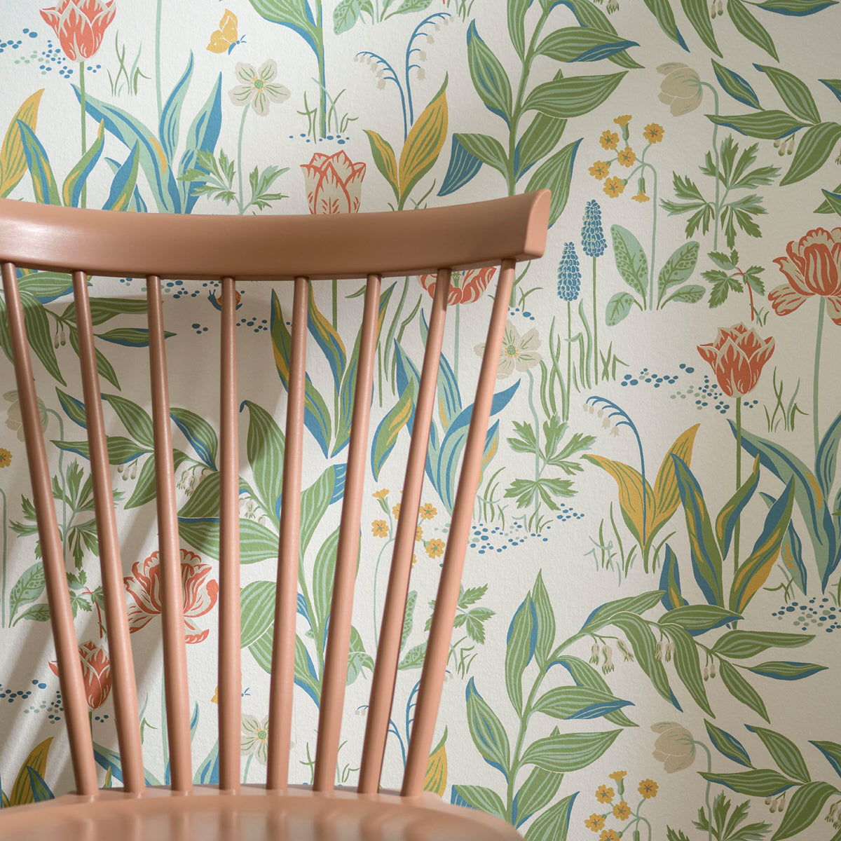 SCHUMACHER Borastapeter SPRING GARDEN IVORY MULTI - 7218