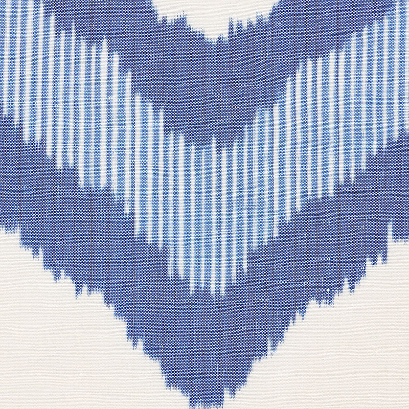 SCHUMACHER IKAT COLLECTION CHEVRON IKAT PATTERN WOVENS PATTERN WOVENS BLUE - 72630