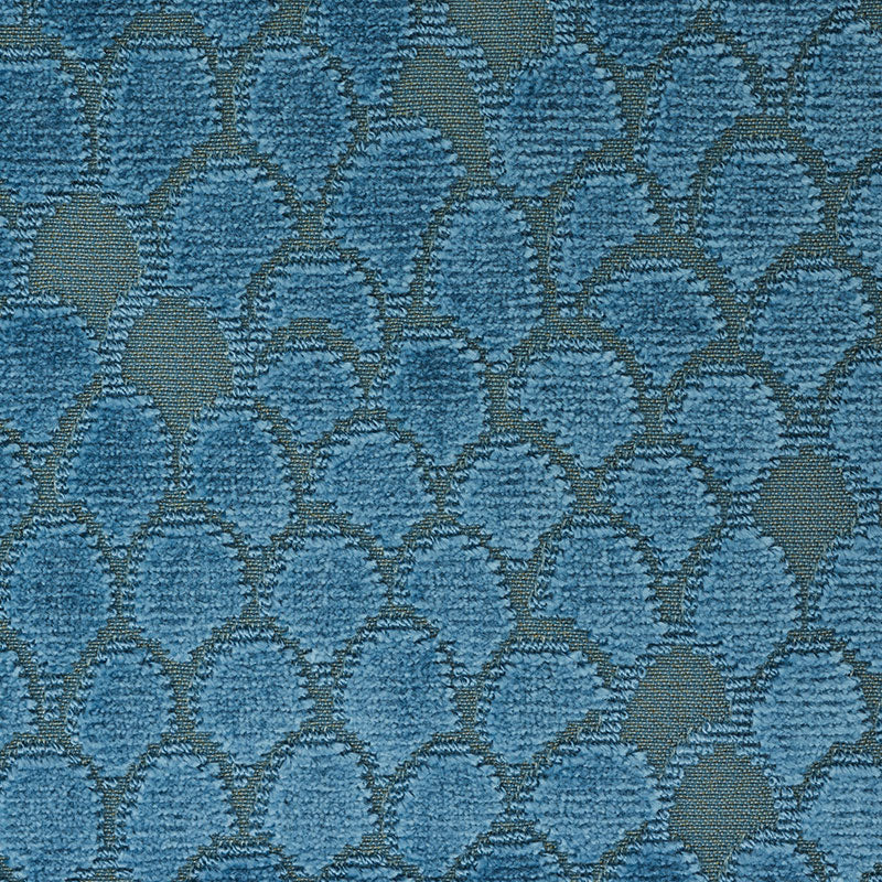SCHUMACHER CUT & PATTERNED VELVETS ESTHER VELVET TEXTURES TEXTURES PEACOCK - 72772