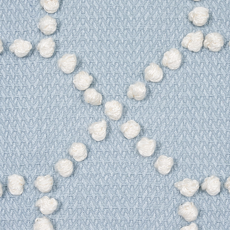 SCHUMACHER FABRIC NATURA Vento Embroidery SKY - 73282