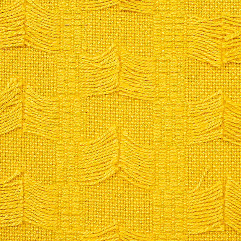 SCHUMACHER FABRIC PERENNIAL FAVORITES MONTEGO FRINGE YELLOW - 73582