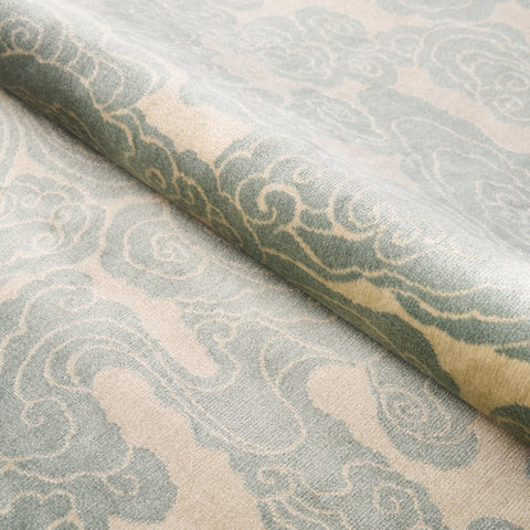 SCHUMACHER CUT & PATTERNED VELVETS SOZAN VELVET Mist - 74063