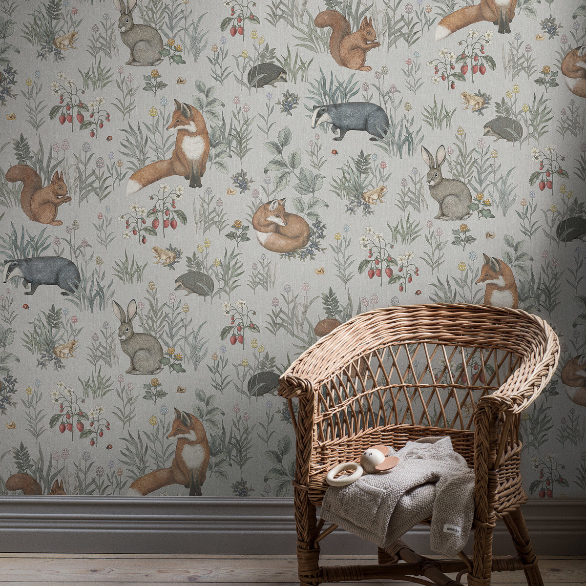 SCHUMACHER WALLCOVERING BORASTAPETER FOREST FRIENDS MURAL Multi - 7480