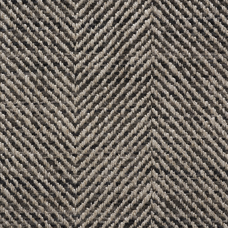 SCHUMACHER RELAXED GLAMOUR CARO HERRINGBONE PATTERN WOVENS PATTERN WOVENS CHARCOAL - 75141